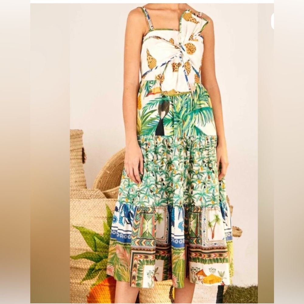 Farm Rio Tropical Bow Dress